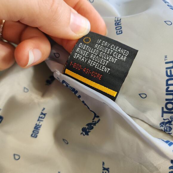 Tourney Womens Vintage Retro Gore Tex Waterproof Jacket Size Medium Golf Track - Picture 9 of 12